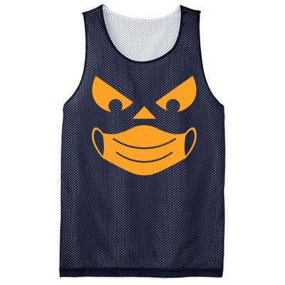 Halloween Pumpkin Face Mask Social Distancing Mesh Reversible Basketball Jersey Tank