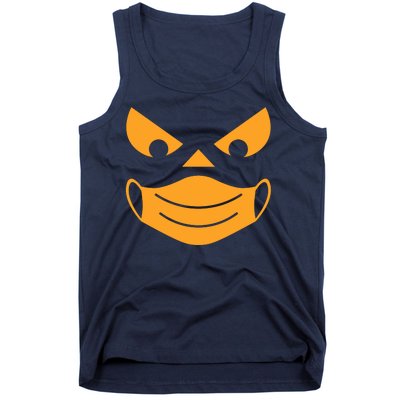 Halloween Pumpkin Face Mask Social Distancing Tank Top