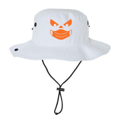 Halloween Pumpkin Face Mask Social Distancing Legacy Cool Fit Booney Bucket Hat