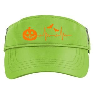 Halloween Pumpkin Heartbeat Pulse Adult Drive Performance Visor