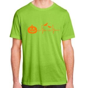 Halloween Pumpkin Heartbeat Pulse Adult ChromaSoft Performance T-Shirt