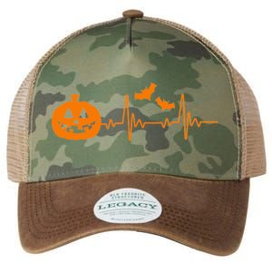 Halloween Pumpkin Heartbeat Pulse Legacy Tie Dye Trucker Hat