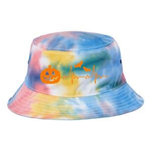 Halloween Pumpkin Heartbeat Pulse Tie Dye Newport Bucket Hat