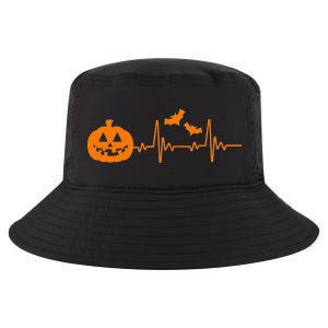 Halloween Pumpkin Heartbeat Pulse Cool Comfort Performance Bucket Hat