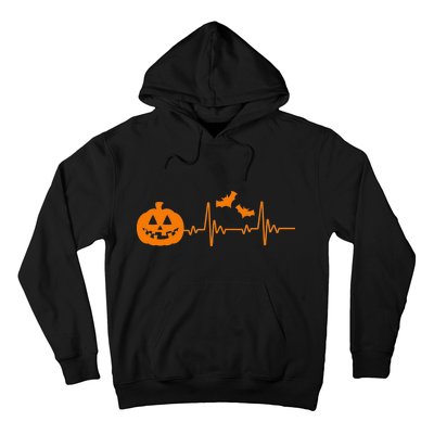 Halloween Pumpkin Heartbeat Pulse Hoodie