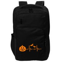 Halloween Pumpkin Heartbeat Pulse Impact Tech Backpack