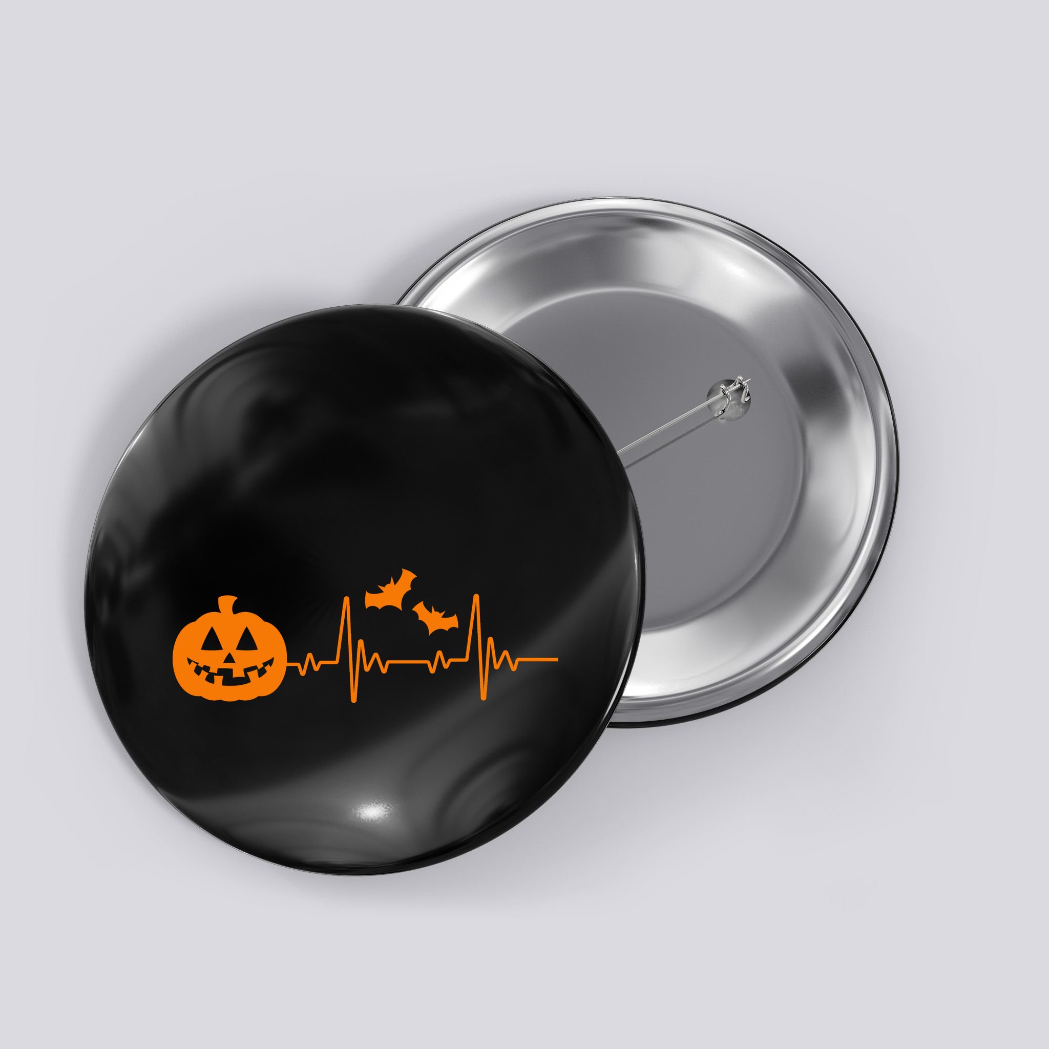 Halloween Pumpkin Heartbeat Pulse Button