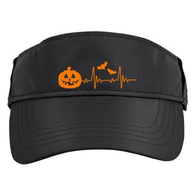Halloween Pumpkin Heartbeat Pulse Adult Drive Performance Visor