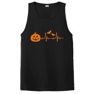 Halloween Pumpkin Heartbeat Pulse PosiCharge Competitor Tank