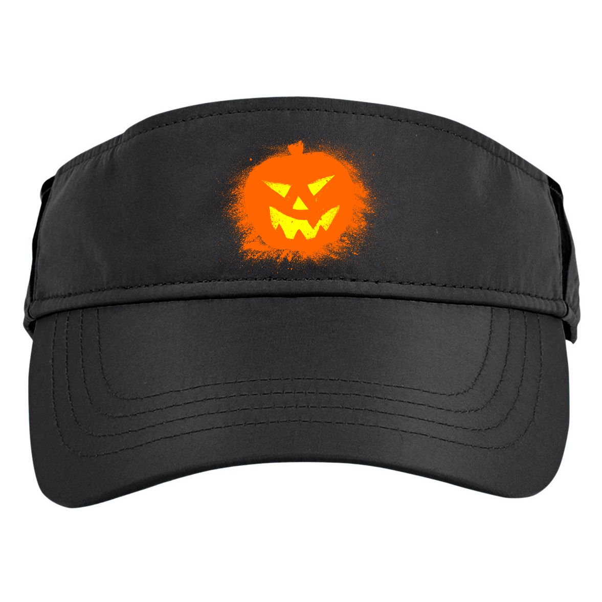 Halloween Pumpkin Jack O Lantern Splatter Adult Drive Performance Visor