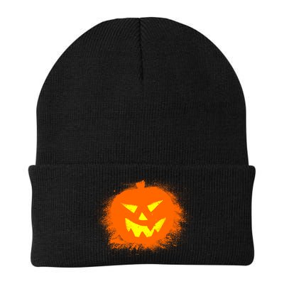 Halloween Pumpkin Jack O Lantern Splatter Beanie
