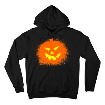 Halloween Pumpkin Jack O Lantern Splatter Tall Hoodie