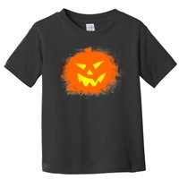 Halloween Pumpkin Jack O Lantern Splatter Toddler T-Shirt