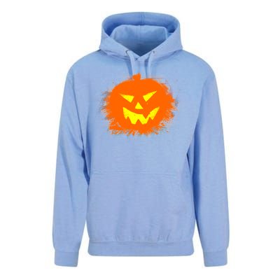 Halloween Pumpkin Jack O Lantern Splatter Unisex Surf Hoodie