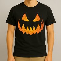 Halloween Pumpkin Jack O'Lantern Face T-Shirt