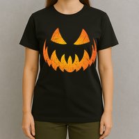 Halloween Pumpkin Jack O'Lantern Face T-Shirt