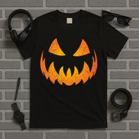 Halloween Pumpkin Jack O'Lantern Face T-Shirt