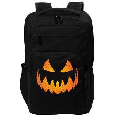 Halloween Pumpkin Jack O'Lantern Face Impact Tech Backpack