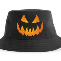 Halloween Pumpkin Jack O'Lantern Face Sustainable Bucket Hat
