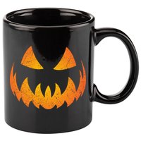 Halloween Pumpkin Jack O'Lantern Face 11oz C Handle Ceramic Mug