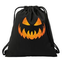 Halloween Pumpkin Jack O'Lantern Face Drawstring Bag