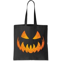 Halloween Pumpkin Jack O'Lantern Face Tote Bag