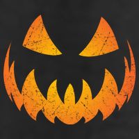 Halloween Pumpkin Jack O'Lantern Face Golf Towel