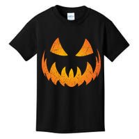 Halloween Pumpkin Jack O'Lantern Face Kids T-Shirt