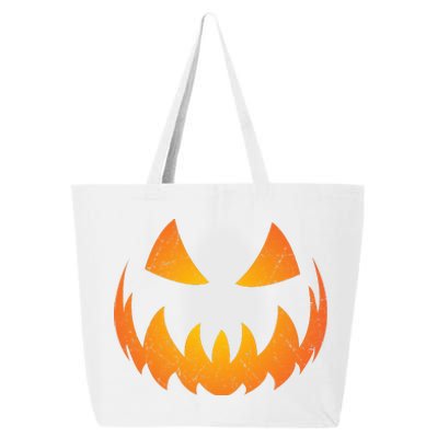 Halloween Pumpkin Jack O'Lantern Face 25L Jumbo Tote