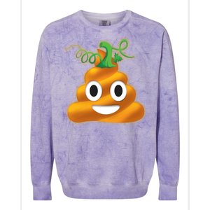 Halloween Pumpkin Poop Emoji Colorblast Crewneck Sweatshirt