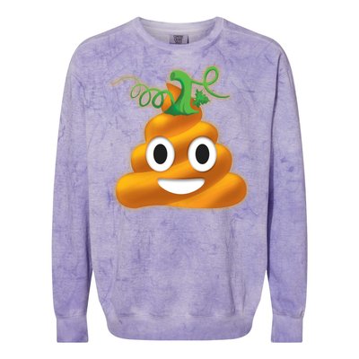 Halloween Pumpkin Poop Emoji Colorblast Crewneck Sweatshirt