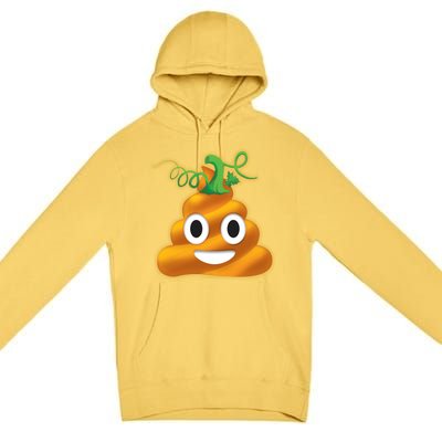 Halloween Pumpkin Poop Emoji Premium Pullover Hoodie