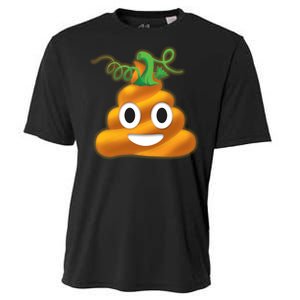 Halloween Pumpkin Poop Emoji Cooling Performance Crew T-Shirt