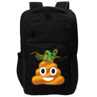 Halloween Pumpkin Poop Emoji Impact Tech Backpack