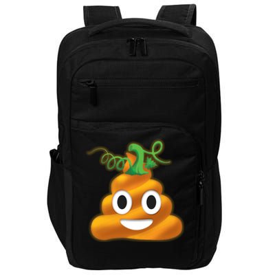 Halloween Pumpkin Poop Emoji Impact Tech Backpack