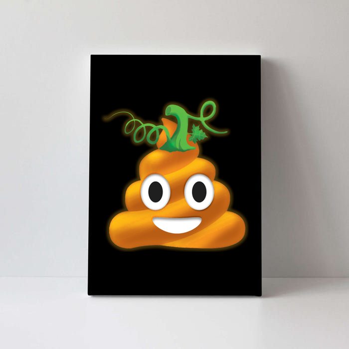 Halloween Pumpkin Poop Emoji Canvas