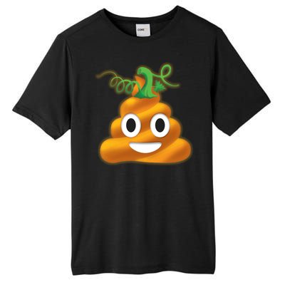 Halloween Pumpkin Poop Emoji Tall Fusion ChromaSoft Performance T-Shirt