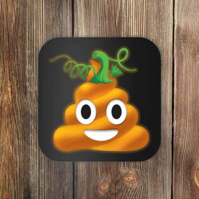 Halloween Pumpkin Poop Emoji Coaster