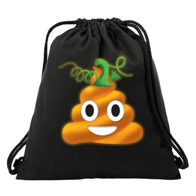 Halloween Pumpkin Poop Emoji Drawstring Bag