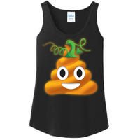 Halloween Pumpkin Poop Emoji Ladies Essential Tank