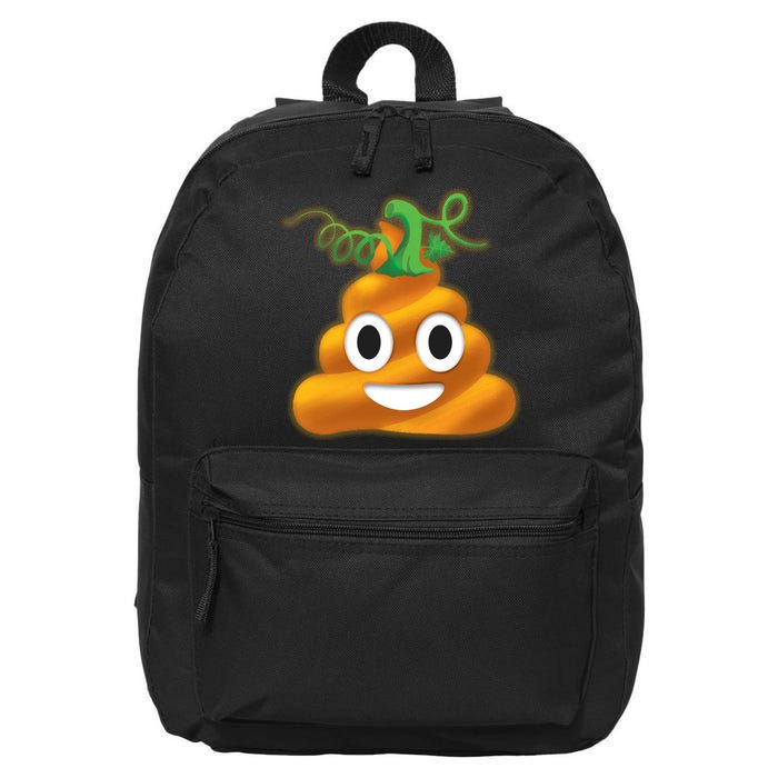 Halloween Pumpkin Poop Emoji 16 in Basic Backpack