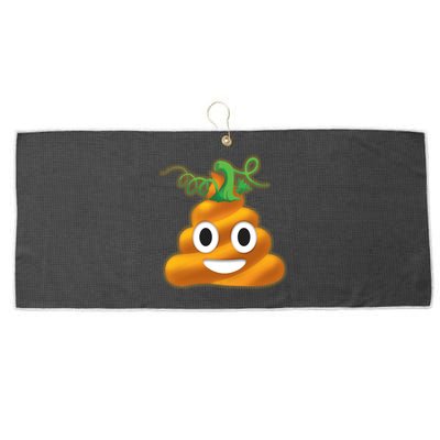 Halloween Pumpkin Poop Emoji Large Microfiber Waffle Golf Towel