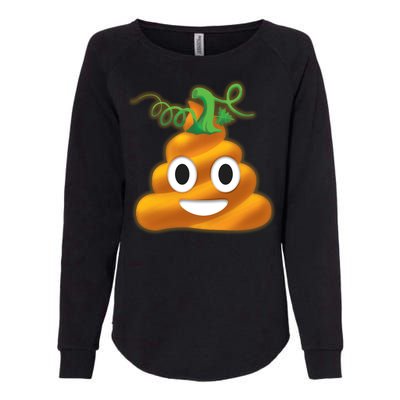 Halloween Pumpkin Poop Emoji Womens California Wash Sweatshirt