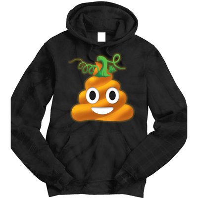 Halloween Pumpkin Poop Emoji Tie Dye Hoodie