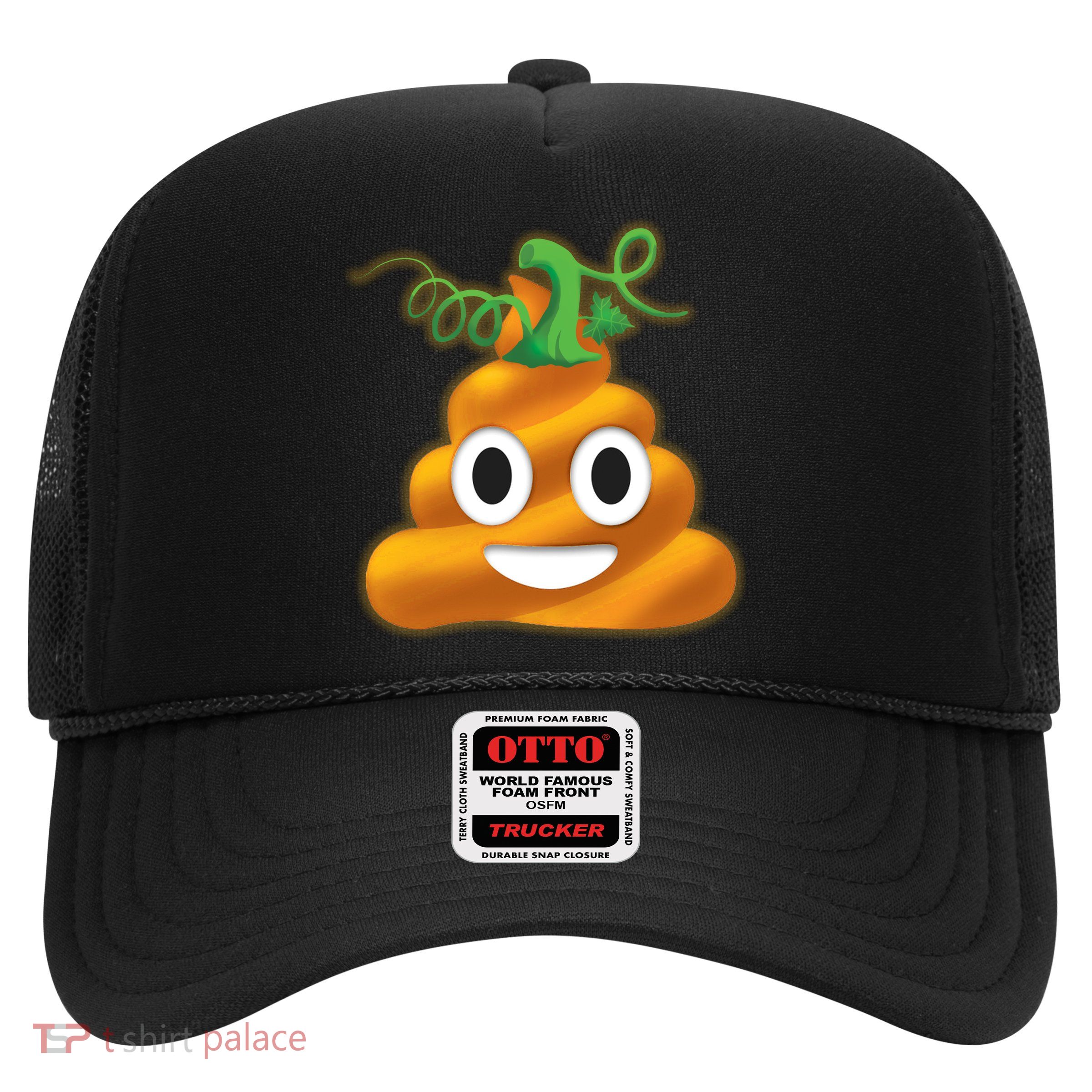 Halloween Pumpkin Poop Emoji Trucker Hat