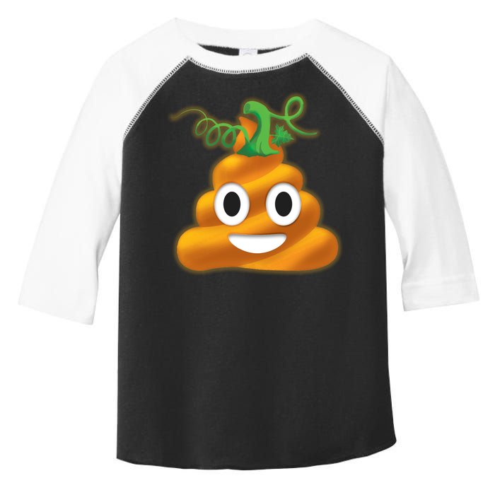 Halloween Pumpkin Poop Emoji Toddler Fine Jersey T-Shirt