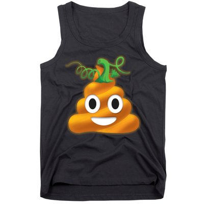 Halloween Pumpkin Poop Emoji Tank Top