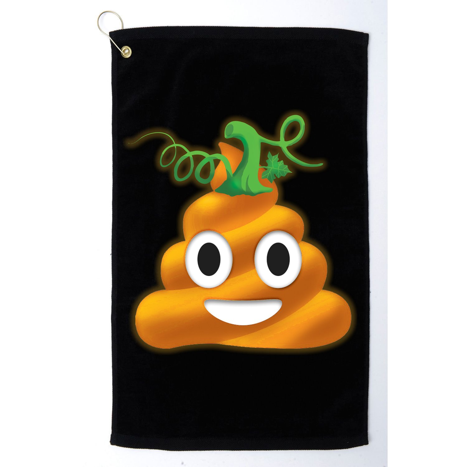 Halloween Pumpkin Poop Emoji Golf Towel