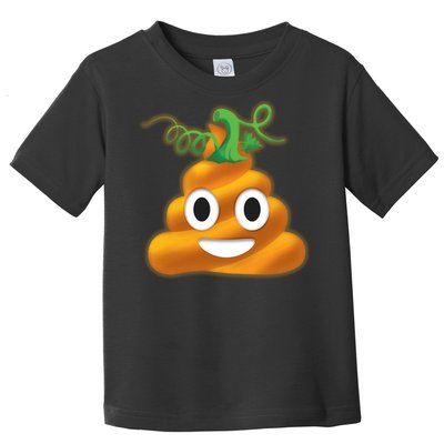 Halloween Pumpkin Poop Emoji Toddler T-Shirt