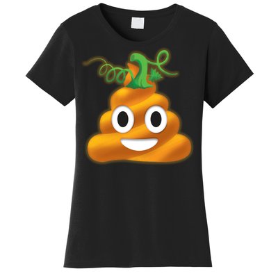 Halloween Pumpkin Poop Emoji Women's T-Shirt